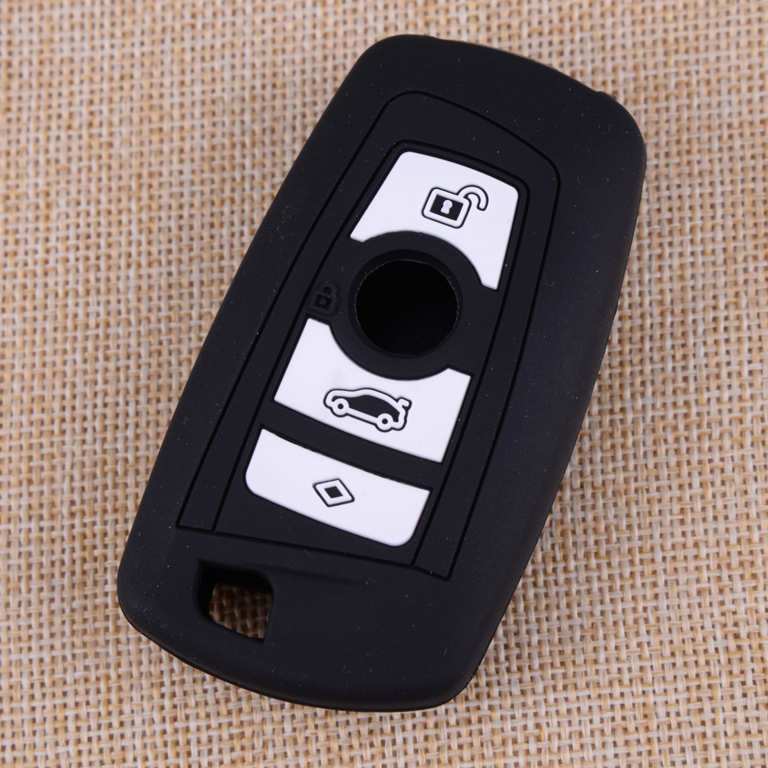 Black Silicone Remote Smart Key Cover Holder fit for BMW Mini Cooper