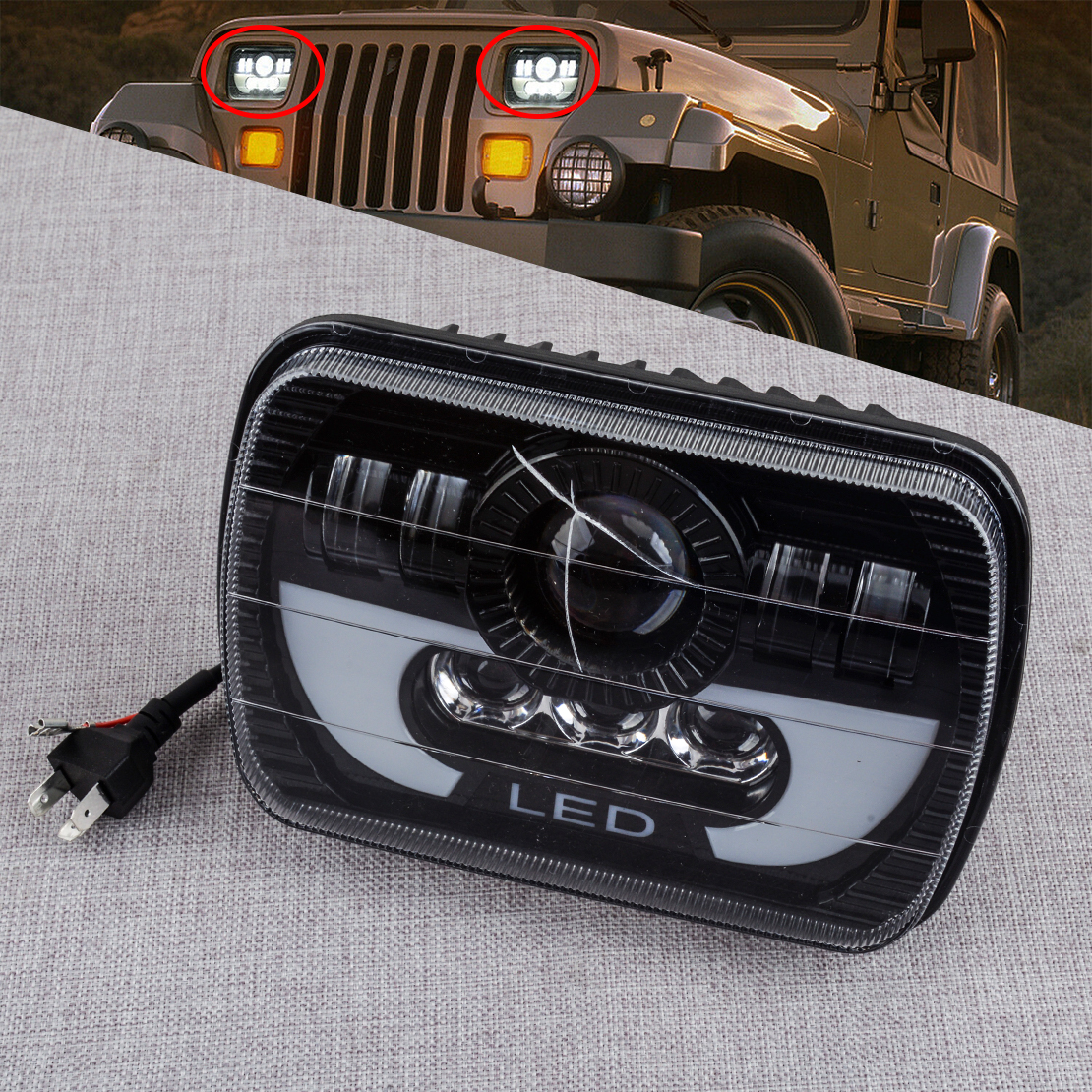 Jeep LED Scheinwerfer 5x7 XJ Cherokee YJ Wrangler in Bayern - Attenkirchen, Tuning & Styling Anzeigen