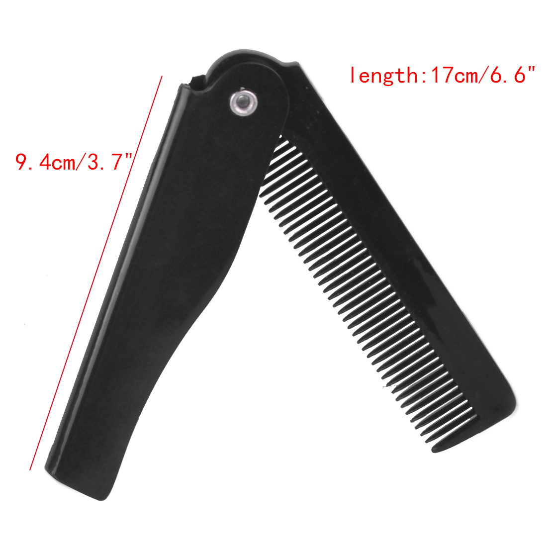 Folding Clip Hair Comb Moustache Beard Hairbrush Pocket Men Clip Hair ...